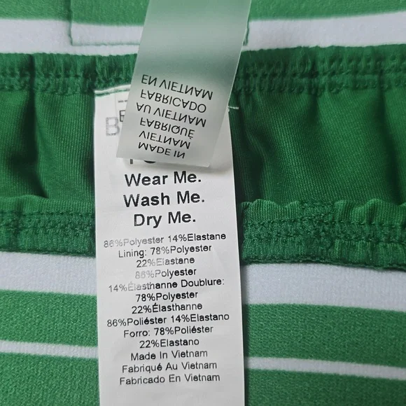 Beyond Yoga If You Pleats Elastic Green Mini Women's Skirt Size Small NwT. - Picture 6 of 10